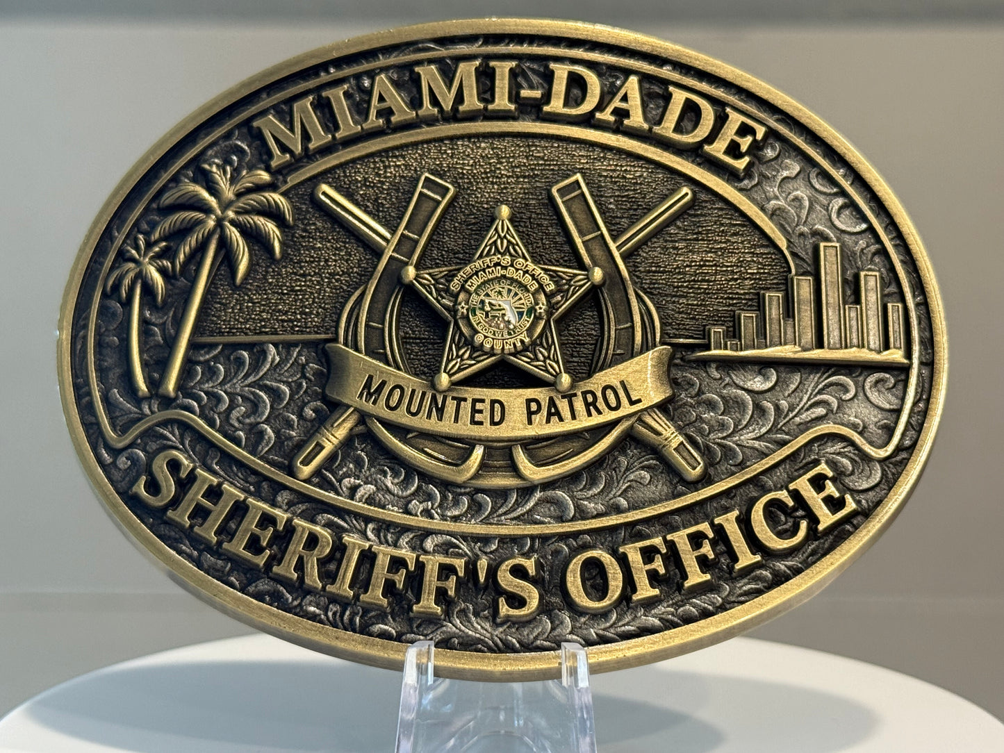 Miami Dade Sheriff’s Office Mounted Patrol Belt buckle