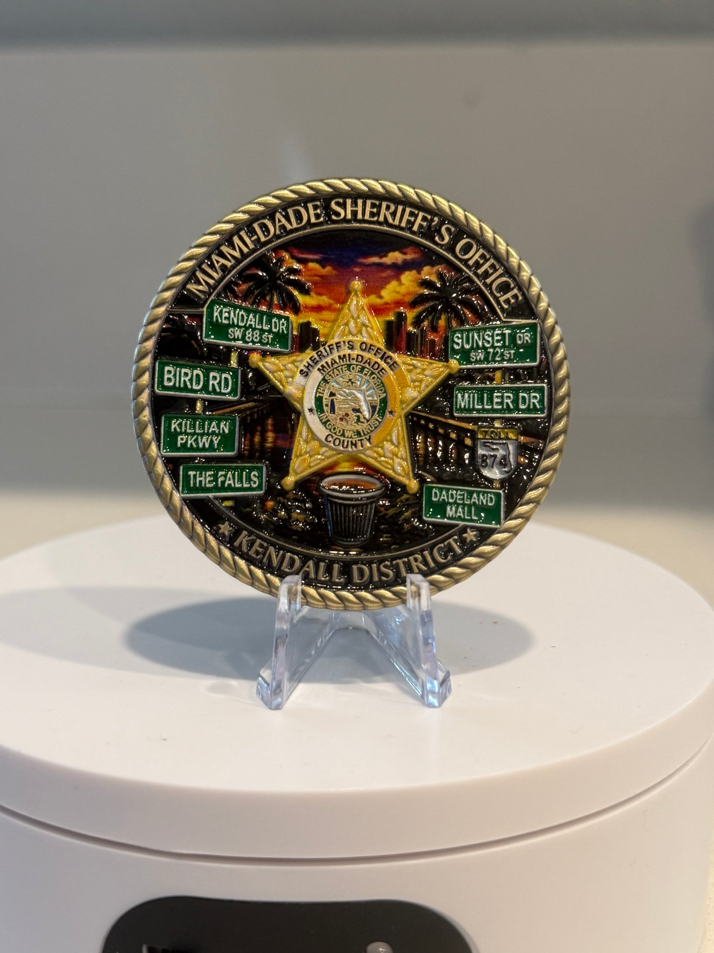 Miami Dade Sheriff’s Office Kendall District Coin UV