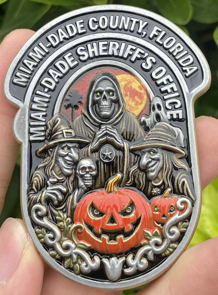Presale Miami Dade Sheriff’s OfficeHalloween Bundle Coin & Patch
