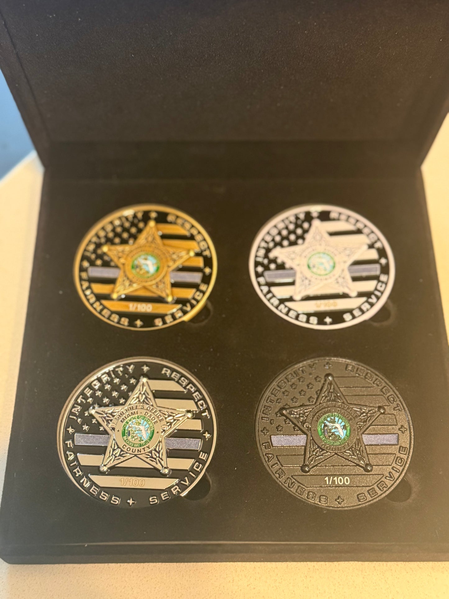 MDSO Cutler Ridge Set (4coins ) with matching serial numbers, only 100 made