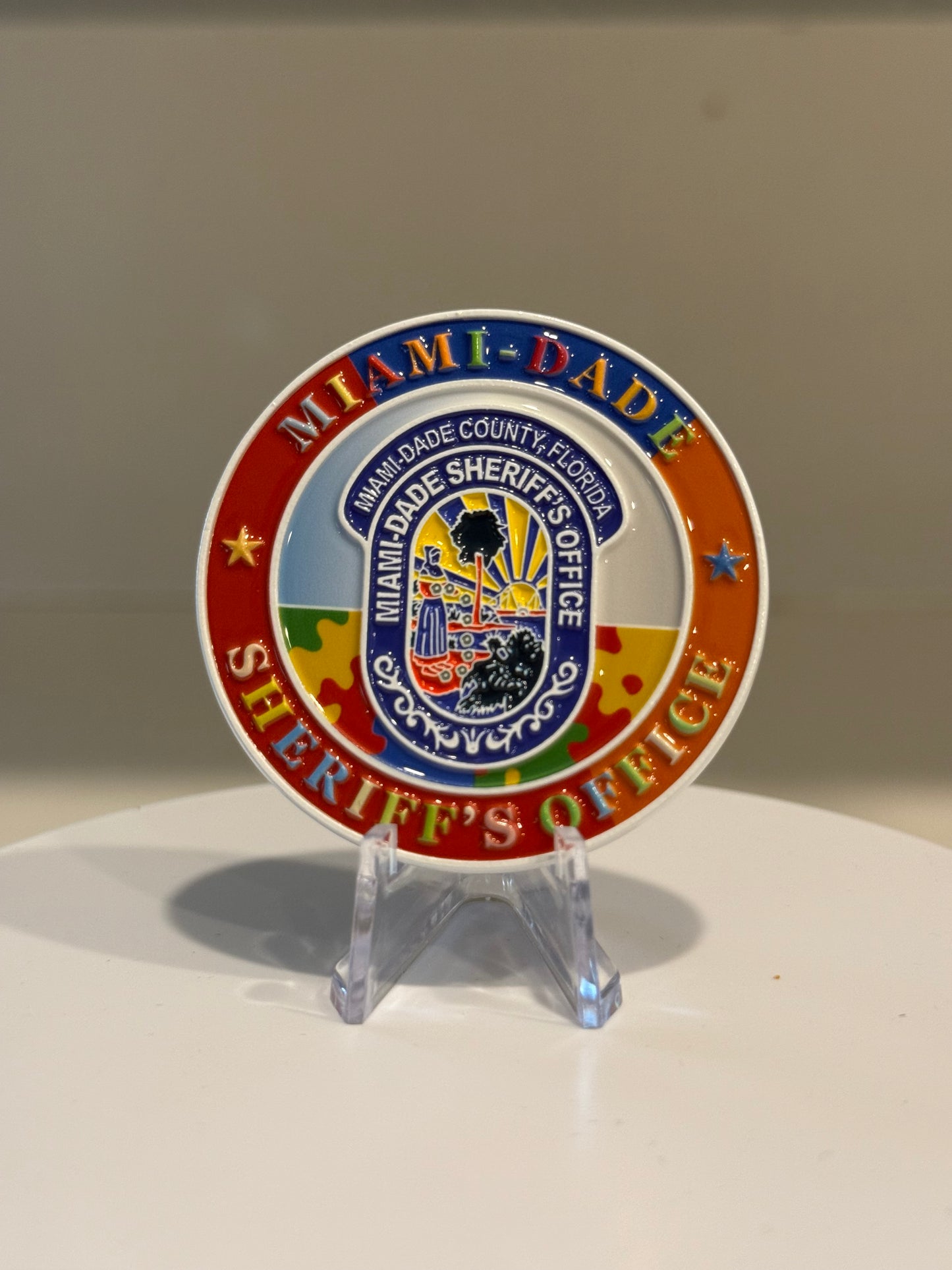 Miami Dade Sheriff’s Office Autism Awareness Coin