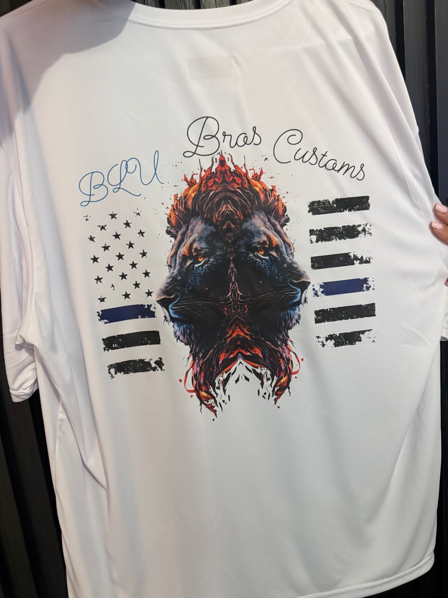Blu Bros Customs White Dry Fit T-Shirt