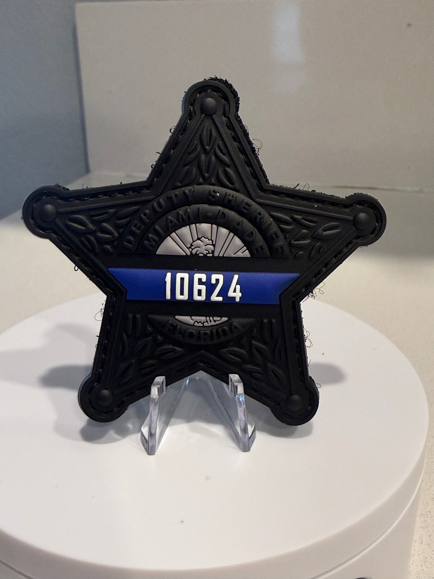 Miami Dade Sheriff’s Office Black Velcro patch with Devin Jaramillo’s Badge number (all proceeds will be donated to Jaramillo Family)