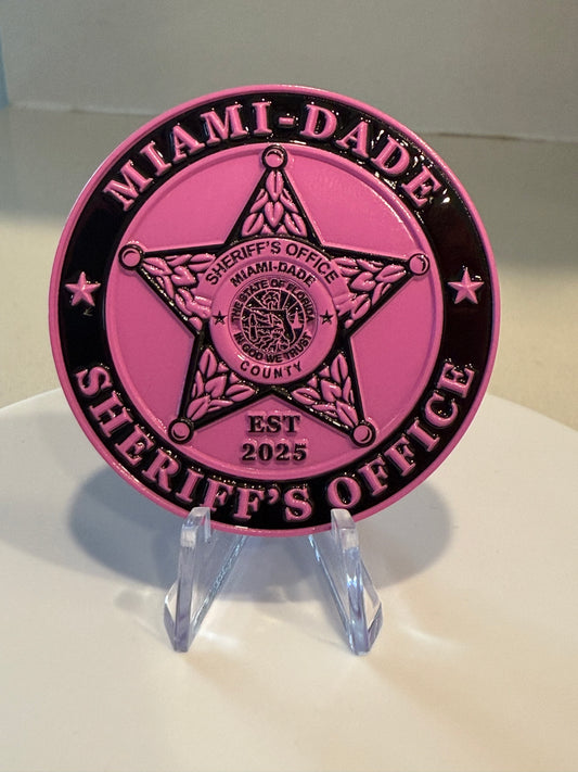 Miami Dade Sheriff’s Breast Cancer Awareness Fundraiser(Challenge coin only)