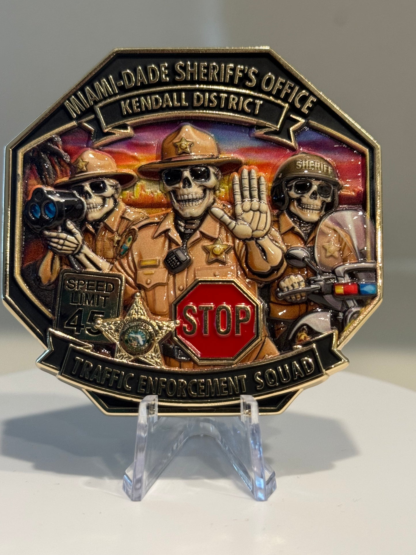 Miami Dade Sheriff’s Office Kendall Districts Traffic Enforcement Squad Coin