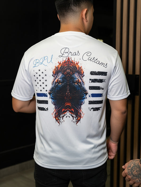 Blu Bros Customs White Dry Fit T-Shirt