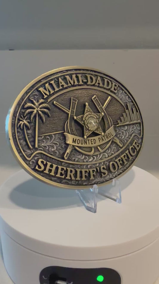 Miami Dade Sheriff’s Office Mounted Patrol Belt buckle